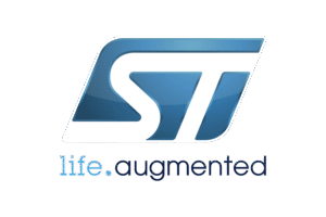 STMicroelectronics official corporate logo.